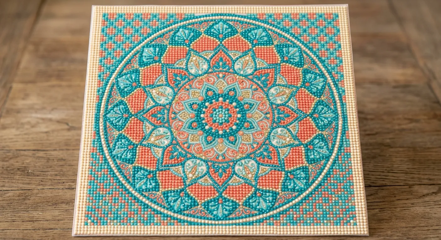 Symmetrinen mandala-timanttimaalaus